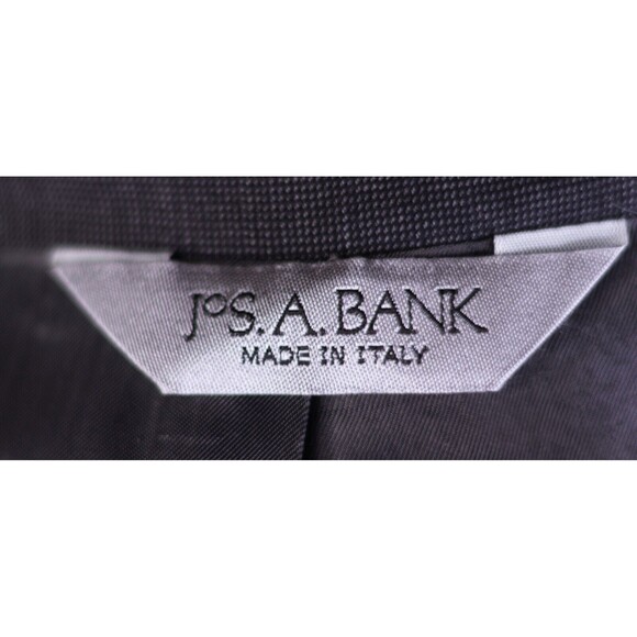 Jos A Bank Signature Platinum Italy Made Micro Check 2 button Wool Jacket 40r - Picture 11 of 13